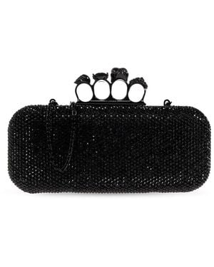 McQueen Clutch Bag "Knuckle Long" - Black