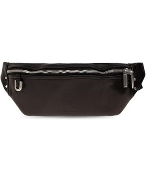 Rick Owens Leather 'Geo Bumbag' - Black