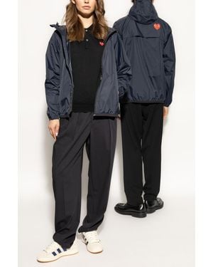 COMME DES GARÇONS PLAY Wool Polo - Black