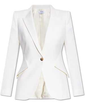 McQueen Wool Blazer - White