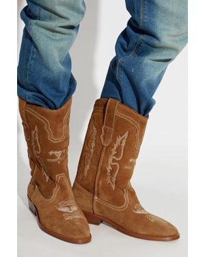 Zadig & Voltaire 'Tex Western' Ankle Boots - Blue