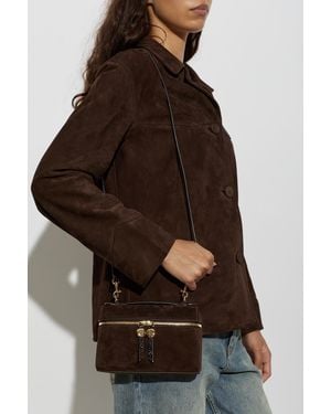 Tory Burch Suede Bag 'Romy' - Brown