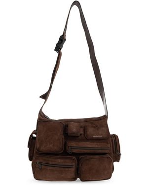 Balenciaga Suede Bag 'Superbusy' - Brown