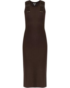 Loewe Dress With A Slit - Brown