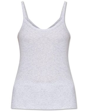 American Vintage Top With Straps - Grey