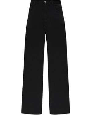 MM6 by Maison Margiela Joggers With Raw-Edge Hems - Black