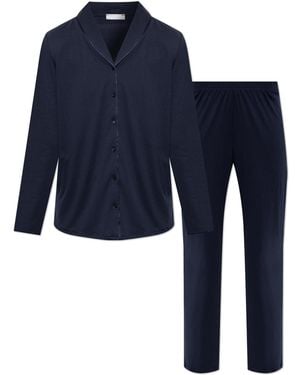 Hanro Two-Piece Pyjamas - Blue