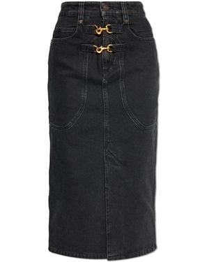 Isabel Marant Denim Skirt 'Pavina' - Black