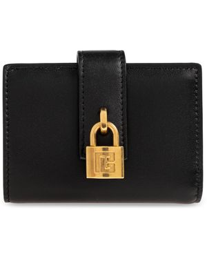 Balmain Leather Wallet - Black