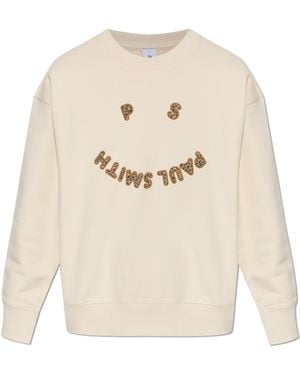 Paul Smith Sweatshirt With Logo - Natural
