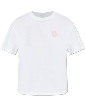 Emporio Armani T-Shirt With Rubber Application - White