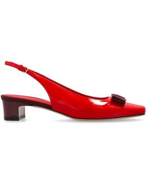 Ferragamo Rivada High Heels - Red