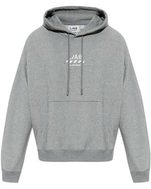 LAB C.O. OFF WHITE Hoodie With Hood - Grey