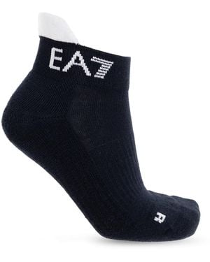 EA7 Socks With Logo - Blue