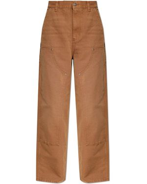 Carhartt 'Brandon Double Knee' Jeans - Brown