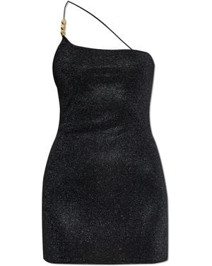 Oséree Dress Finished With Lurex Thread - Black