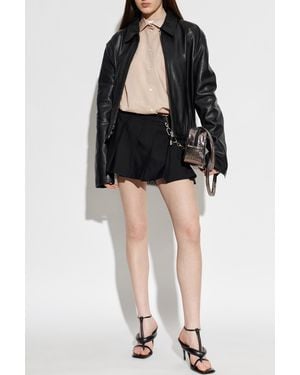 Acne Studios "Oversize" Shirt With Raw Finish - Black