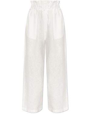 Posse Linen Trousers Ducky - White