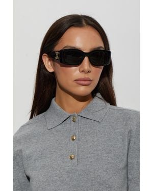 Celine 'Maxi Triomphe' Sunglasses - Gray