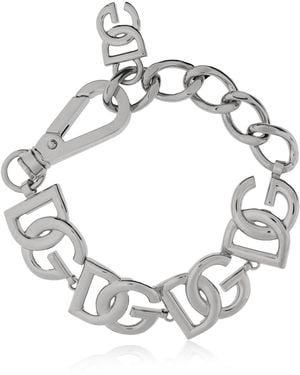 Dolce & Gabbana Bracelet With Logo - Metallic
