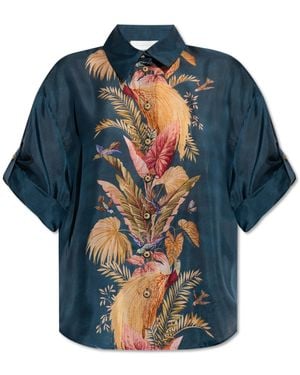 Zimmermann Shirt With Colourful Print - Blue