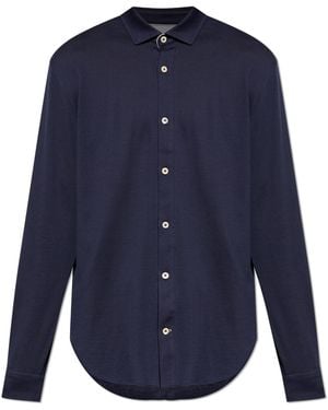 Eleventy Cotton Shirt - Blue