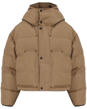 DSquared² Puffer Jacket With Logo - Brown