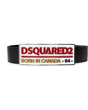 DSquared² Leather Belt - Red