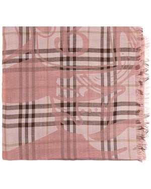 Burberry Wool Scarf - Pink