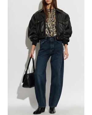 Willy Chavarria Patterned Long-Sleeved Bodysuit - Black