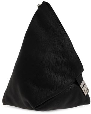 Ferragamo Leather Backpack 'Twins' - Black
