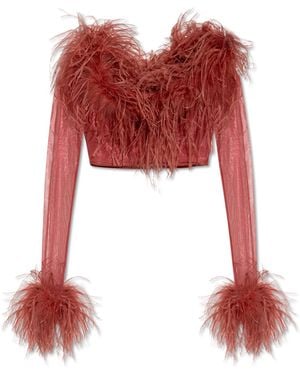 Oséree Feathered Top