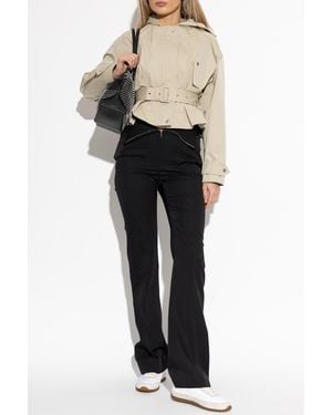 McQueen Jacket With Belt - Black