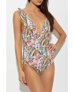 Etro One-Piece Swimsuit - Brown