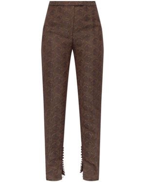 Dries Van Noten Pandoris Trousers - Brown