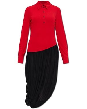 Ferragamo Dress With A Side Slit - Red