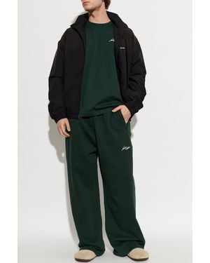 Acne Studios Pants With Logo - Green