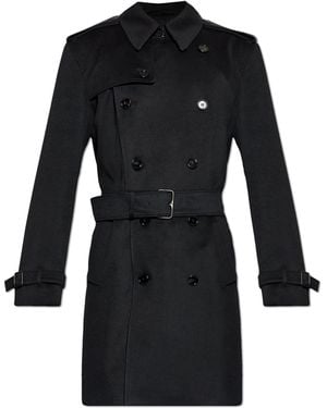 Burberry Cashmere Trench Coat 'Hastings' - Black