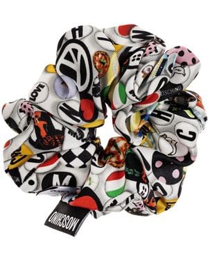 Moschino Silk Hair Scrunchie - Black
