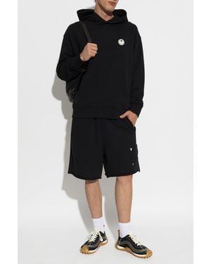 Palm Angels Cotton Hoodie - Black