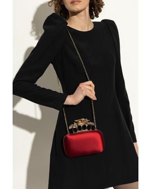 McQueen "Carnation Knuckle" Clutch - Black