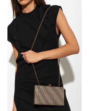 Kurt Geiger "Crystal Kensington" Clutch - Black