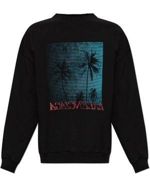 Balenciaga Sweatshirt With Logo - Black