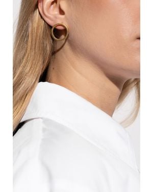 Maison Margiela Round Earrings - Black