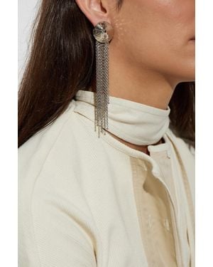 Lemaire Brass Earring With Tassels - Natural