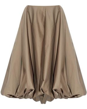 Balenciaga Skirt With Pockets - Brown