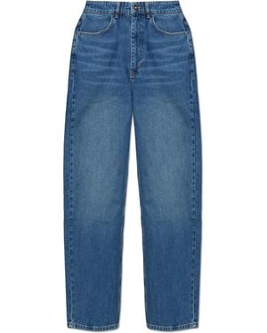LAB C.O. OFF WHITE Jeans With Printed Logo - Blue