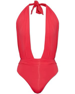 Balmain One-Piece Swimsuit - Red