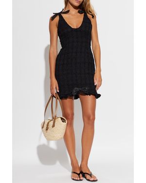 Alessandra Rich Tweed Dress - Black