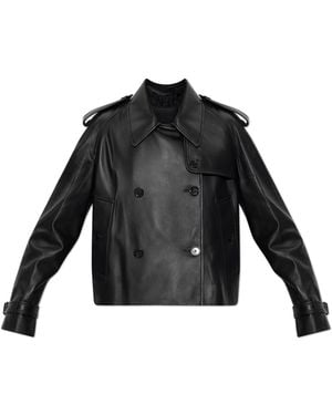 Burberry Leather Jacket 'Mayfair' - Black